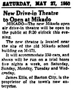 Mikado Drive-In Theatre - MIKADO GOA 5-27-50